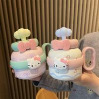 ราคา ขวดน้ําดื่มตัวอักษร HK / กาน้ําชาตัวละครน่ารักลายดอกไม้ ( รุ่นคิตตี้) (27693536209)
