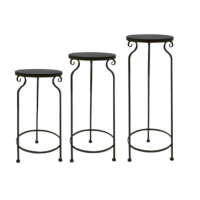 ราคา ชุดโต๊ะข้างตกแต่งสวน (ชุด 3 ชิ้น) สีดำ สวนสวย ตกแต่งบ้าน (6275945770)