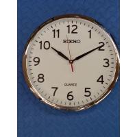 ราคา นาฬิกาแขวนผนัง ยี่ห้อ SIEROใช้ถ่านขนาดAA รุ่นSR-020(S) ขอบสีเงินหน้าขาว ขนาด12นิ้ว รูปภาพจากของจริง ราคาพร้อมถ่าน (22406429348)