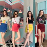 ราคา พร้อมส่ง✨ Valen กระโปรงแซ่บๆ ทรงเอผ่าหน้า (9269185997)