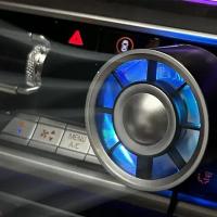 ราคา Sup 3 Speed Car Air Outlet Clip Fan with Ambient Light Car Air Conditioner Vent Cooling Fan Type-C Port Air Outlet Mini (44652937165)