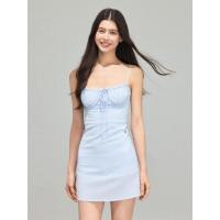 ราคา ชุดสลิงหญิงสีฟ้าอ่อนลายสก๊อต ดีไซน์ย้อนยุคสำหรับฤดูร้อน (41568532379)