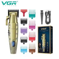 ราคา ปัตตาเลี่ยน VGR036 ปัตตาเลี่ยนตัดผมโลหะร้านทําผมมืออาชีพจอแสดงผลดิจิตอลปัตตาเลี่ยนไฟฟ้าที่กันจอนผู้ชาย (41953642131)