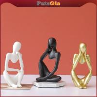 ราคา PETSOLA Thinker Sculpture ตุ๊กตาหินทรายทรงคิดถึกสำหรับตกแต่งบ้านสไตล์โมเดิร์น (29043303678)