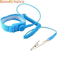 ราคา Lightweight Blue Anti Static Wrist Strap ESD Strap with Grounding Alligator Clip (25210430896)