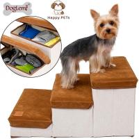 ราคา Happy PETs บันไดสำหรับสัตว์เลี้ยง มีช่องเก็บของ พับเก็บได้ บันไดสำหรับสุนัข บันไดขึ้น-ลงโซฟา เตียง (10218248901)