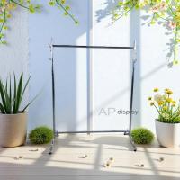 ราคา ราวแขวนเสื้อผ้า ราวเหล็กแข็งแรง ราวโชว์เสื้อ ราวเดี่ยวยาว 100cm.และยาว 120cm. รุ่นขาปีกนก เหล็กชุบโครเมี่ยม งานไทย (41507821088)