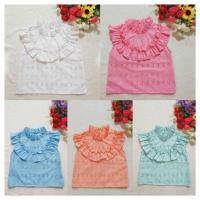 ราคา เสื้อลูกไม้ใส่ไปวัดน่ารักแขนกุดคอระบายเนื้อผ้าคอทตอล เสื้อขาวใส่คู่กับผ้าถุงลายไทย (20492634583)