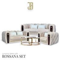 ราคา ROSSANA SET luxurious Italian sofa โซฟาลัคชัวรี่ เซ็ต3-2-1ที่นั่ง รุ่น รอซซาน่า พร้อมโต๊ะกลาง (25832551959)