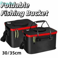 ราคา FUZOU ถังตกปลาแบบพับได้, กันน้ํา EVA Live Fish Tackle กล่อง, Multi-Functional หนาทนทาน Leak-proof Fishing Tackle กระเป๋าตกปลากลางแจ้ง (50452911005)