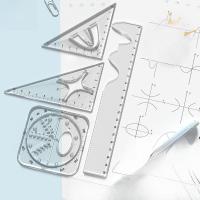 ราคา ☽☾ชุดไม้บรรทัดเรขาคณิต มัธยม วาดรูปแม่นยำ ครบชุด 3 อุปกรณ์ (41211929412)