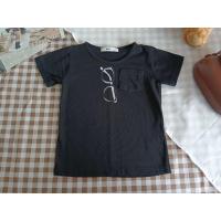 ราคา MPS เสื้อยืด ปักแว่นตา มีกระเป๋า สีดำ Sz.95 เสื้อผ้าเด็ก มือสอง (23533347610)