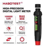 ราคา HABOTEST HT63 เครื่องวัดแสงดิจิทัล ขนาดเล็ก ลักซ์มิเตอร์ 100000 LUX โฟโตมิเตอร์ วิทยุ UV จอแอลซีดี ลักซ์มิเตอร์มือถือ อิลลูมินัมิเตอร์ โฟโตมิเตอร์ (17891061218)