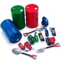 ราคา 5PCS RC รถจําลองตกแต่งชุดน้ํามันกลองพลั่วดับเพลิงขวดไนโตรเจนสําหรับ 1/10 RC Crawler SCX10 TRX4 (45752579212)