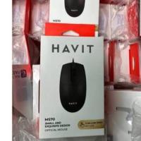 ราคา เมาส์ HAVIT MS70 Optical Mouse (Black) เเบบมีสาย 800-1200DPI, USB, สายยาว 1.35 M (26368672064)