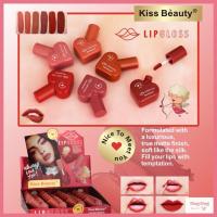 ราคา (70438) Kiss Beauty Lip Gloss ลิปจิ้มจุ่ม เนื้อเเมท สีชัด สวย รูปหัวใจ (27316074522)