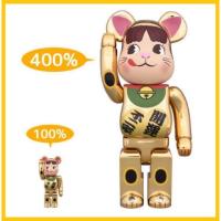 ราคา [ของแท้ แบ่งจ่ายสบายๆ 0%] BE@RBRICK Fujiya Peko Gold Lucky Cat 100% & 400% Bearbrick RARE Limited Medicom (7315942875)