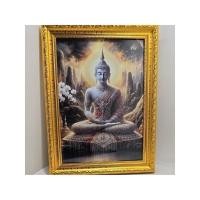 ราคา ภาพพระพุทธเจ้าพร้อมกรอบ สำหรับสักการะบูชา,ตกแต่งบ้าน,ภาพมงคลสำหรับของขวัญของฝาก (29930197191)