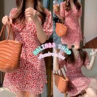ราคา Red daisy dress⁣ เดรสสีแดง ❤️ ลายดอกเดซี่ (15023637346)
