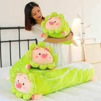 ราคา กะหล่ำปลีหมูน่ารักตุ๊กตาหมูตุ๊กตาหมูสาวนอนหมอนหมูยาวของขวัญวันเกิดเด็ก (27956317365)