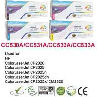 ราคา หมึกพิมพ์ CC530A / CC531A / CC532A / CC533A (304A) สีดำ/ สีฟ้า/ สีเหลือง/ สีแแดง Color Box (1806184355)