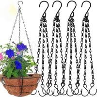 ราคา กระถางดอกไม้ระงับตะขอโซ่-นกกรงโซ่แขวน-พืชตะกร้าแขวนตะขอ-โคมไฟระย้าห้อยโซ่-มั่นคง,ป้องกันสนิม-สําหรับสวน,ถนน,ร้าน,บ้าน (27415863279)
