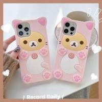 ราคา เคสโทรศัพท์มือถือ ซิลิโคนนุ่ม ลายการ์ตูนหมีริลัคคุมะ น่ารัก สําหรับ Iphone 14 pro max 13 pro max 7 8 plus X XS max XR 11 pro max 12 pro max (20757519214)