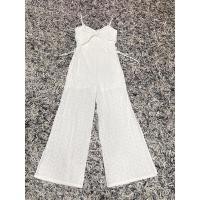 ราคา แบรนด์ LYN AROUND จั้มสูทกางเกงขายาว ผ้าฉลุทั้งตัว สีขาว (15891372835)