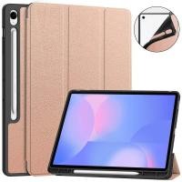ราคา เคสป้องกันการแตกสําหรับ Samsung Galaxy Tab S10 FE+ SM-X620 X620N X626 X626B cover ฝาครอบหนัง PU พร้อมช่องเสียบปากกา GalaxyTab S10FE Plus 13.1 นิ้วเคสป้องกันขาตั้ง (24194318452)
