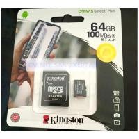 ราคา MEMORY CARD MicroSD Kingston 64GB CLASS 10 Micro SD Canvas Select Plus (29366781903)