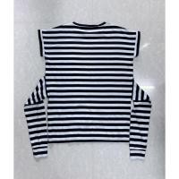 ราคา เดรสผ้ายืดผูกเอว แขนสั้น ลายขวางสีน้ำเงิน-ขาว free size แบรนด์ apart by lowtyS (13060773603)