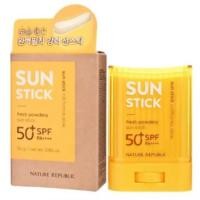 ราคา พร้อมส่ง Nature Republic California Aloe Fresh Powdery Sun Stick SPF50+ PA++++ (22178193120)