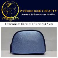 ราคา La Mer Sapphire Blue Faux Saffiano Leather Cosmetic Pouch (18 ซม. x 12.5 ซม. x 4.5 ซม.) x While Lasts (43768348873)