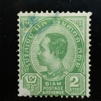 ราคา แสตมป์พระรูป ร.5 ดวง 2 อัฐ ปี 2442 สภาพดี (27429743949)