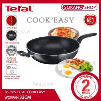 ราคา ️TEFAL B50389 COOK EASY 32cm WOKPAN Periuk Pot กระทะ Kuali (15398842695)
