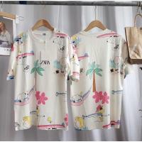 ราคา เสื้อยืดสีขาวลายสนู๊ปปี้ สไตล์Zara น่ารัก ใส่สบาย (12721892732)