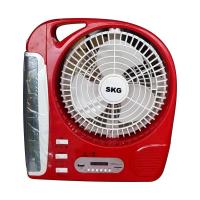 ราคา SKG รุ่น AV-3000 พัดลมชาร์จไฟ ขนาด 8 นิ้ว 5 in 1 พัดลม,ไฟฉาย LED ,วิทยุ FM,USB,แบตสำรอง แบบพกพา (2756659528)