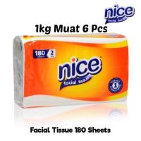 ราคา NICE กระดาษเช็ดหน้า 180 แผ่น 2 Ply / Travel Tissue Refill TISSUE / TISSUE NICE 180 แผ่น 2 PLY (28765257618)