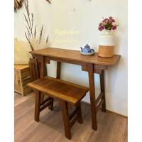 ราคา ชุดโต๊ะและเก้าอี้ไม้สักแท้ สไตล์จีน ⛩️ (42220877226)