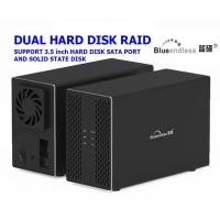ราคา ⚡️จัดส่งในไทย⚡️ Blueendless 2-BAY USB 3.0 External Hard Drive Enclosure 3.5 inch HDD Case Support RAID ของใหม่แกะกล่อง (8062655941)
