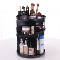 ราคา ชั้นเก็บเครื่องสำอางค์ สีดำ หมุนได้ 360 องศา สีดำ (6016937971)