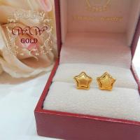 ราคา ต่างหูทองแท้18k ลายดาวทึบ (18811287443)