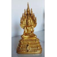 ราคา พระปางนาคปรก 7 เศียร หน้าตัก 3 นิ้ว มวลสารแร่เหล็กน้ำพี้ (6732020957)