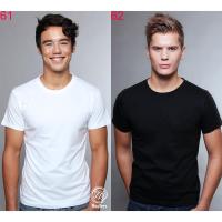 ราคา CNY Premium soft เสื้อยืดผ้าฝ้ายสีดําผู้ชาย / เสื้อยืดผ้าฝ้ายสีขาว / เสื้อผ้าฝ้ายสีดํา / ท็อปส์ซูผ้าฝ้ายสีขาว (52952861245)