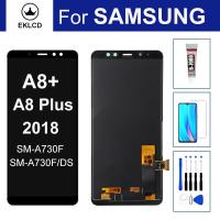 ราคา จอแสดงผล LCD สําหรับ Samsung Galaxy A8 + A8 Plus 2018 A730 SM-A730F หน้าจอสัมผัส Digitizer Assembly Replacement (24045597958)