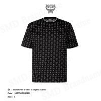 ราคา MCM เสื้อยืดคอกลม รุ่น Visetos Print T-Shirt In Organic Cotton Code: MHTAAMM05BK (29180032318)