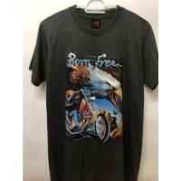 ราคา เสื้อยืดแขนสั้นผู้ชาย ผ้าวินเทจ คอกลม T-shirt ลายนกอินทรีย์ (10383698267)