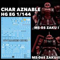 ราคา ดีคอลน้ำ GHOST DECAL HG 1/144 MS-05 ZAKU I/MS-06S ZAKU II CHAR AZNABLE (22680275867)