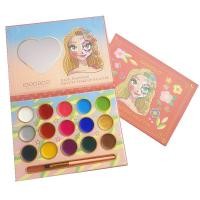ราคา สีเพ้นท์หน้า เพ้นท์ตัว พาเลตต์แต่งหน้า สำหรับเด็ก ล้างออกง่าย Color Face Paint Body Paint 15 colors Makeup Palette (25366503821)