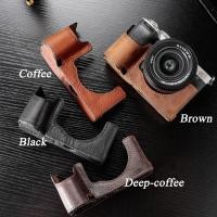 ราคา A7C II กระเป๋ากล้องหนังแท้ทําด้วยมือครึ่งสําหรับ Sony A7C II A7CR A7C Mark II (47300558932)